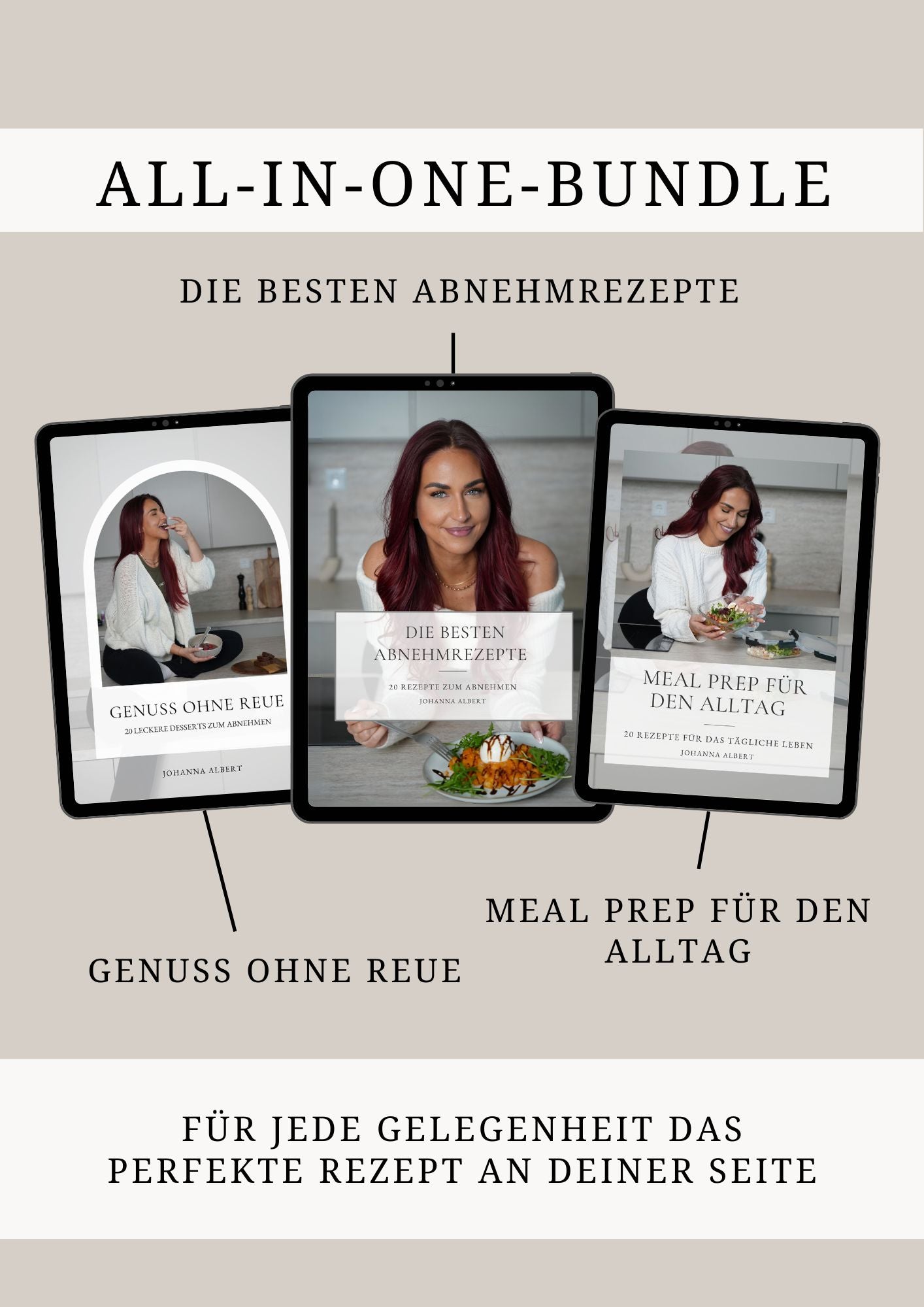 Abnehm-Bundle (3 E-Books) | Desserts, Meal Prep & Abnehmrezepte