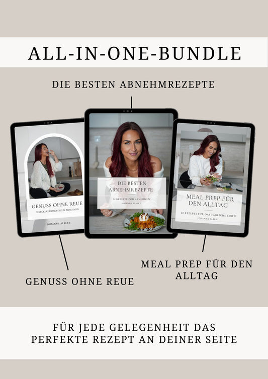 Abnehm-Bundle (3 E-Books) | Desserts, Meal Prep & Abnehmrezepte